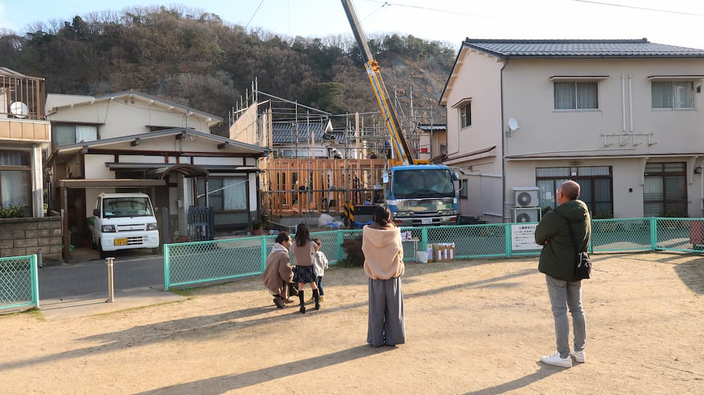 「青葉町の家」上棟